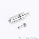 Flash 4.5S+ Style 22mm RTA Rebuildable Tank Atomizer - Silver, Titanium + Stainless Steel, 22mm Diameter