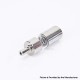 Flash 4.5S+ Style 22mm RTA Rebuildable Tank Atomizer - Silver, Titanium + Stainless Steel, 22mm Diameter