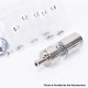 Flash 4.5S+ Style 22mm RTA Rebuildable Tank Atomizer - Silver, Titanium + Stainless Steel, 22mm Diameter