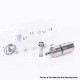 Flash 4.5S+ Style 22mm RTA Rebuildable Tank Atomizer - Silver, Titanium + Stainless Steel, 22mm Diameter