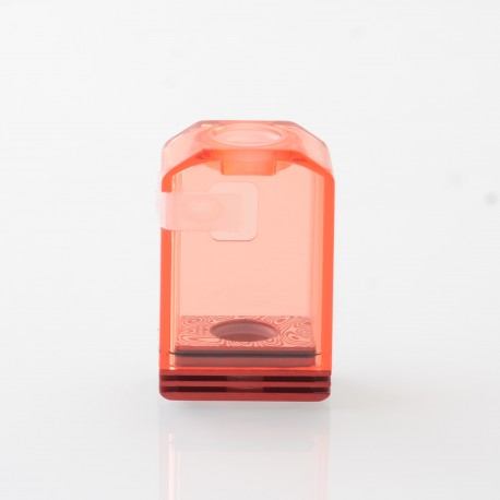 Authentic Veepon Tita X2 Boro Tank for BB / Billet / Boro Mod - Damascus + Red, Stainless Steel + PCTG