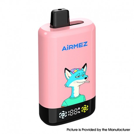 [Ships from EU-1 Warehouse] Airmez FOX 2 IN 1 Pro 80K Disposable Kit - Strawberry Raspberry & Love 666, 650mAh, 30ml, 1.0ohm