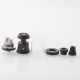 Rekavape NFGTA Style RTA Atomizer - Black, 3ml, Air Pin 1.0, 1.2, 2.0, 2.5, 3.0, 4.0, 4.5mm, 22mm Diameter
