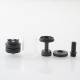 Authentic Ambition Mods Revorie MTL RTA Rebuildable Atomizer - Black, Air Pins 0.8, 1.0, 1.2mm, 5.0ml, 23mm Diameter