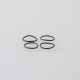 YFTK Beauty Ring for Flash e-Vapor V4.5S+ / V4.5 Style 23mm RTA Atomizer -Silver