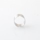 YFTK Beauty Ring for Flash e-Vapor V4.5S+ / V4.5 Style 23mm RTA Atomizer -Silver