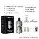 [Ships from Bonded Warehouse] Authentic Lost Vape Centaurus Nano MTL Tank Atomizer - Silver, 4ml, 0.8ohm / 1.2ohm, 27mm Diameter