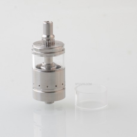 RekaVape Ghost Ring Style RTA Rebuildable Tank Atomizer - Silver, 316SS + PCTG, 4ml, 22mm Diamter