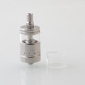 RekaVape Ghost Ring Style RTA Rebuildable Tank Atomizer - Silver, 316SS + PCTG, 4ml, 22mm Diamter