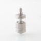RekaVape Ghost Ring Style RTA Rebuildable Tank Atomizer - Silver, 316SS + PCTG, 4ml, 22mm Diamter