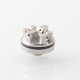 RekaVape Ghost Ring Style RTA Rebuildable Tank Atomizer - Silver, 316SS + PEI, 4ml, 22mm Diamter