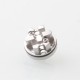 RekaVape Ghost Ring Style RTA Rebuildable Tank Atomizer - Silver, 316SS + PCTG, 4ml, 22mm Diamter