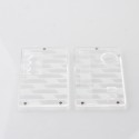 Authentic MK MODS V4 Replacement Front + Back Cover Panel Plate for dotMod dotAIO V2 Pod - Clear, Acrylic (2 PCS)