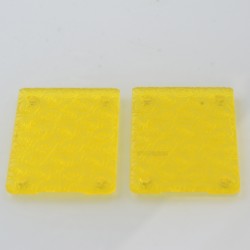 RekaVape Replacement Cover Panel Plate for LVE Orion 2 II / Orion 2 II Pro Pod System - Yellow, Panda Pattern, Acrylic (2 PCS)