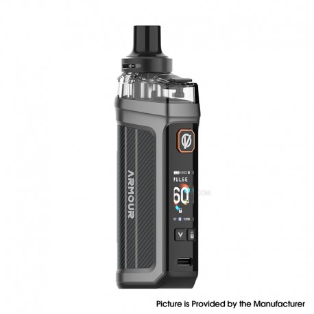 [Ships from Bonded Warehouse] Authentic Vaporesso Armour G2 60W Pod Mod Kit - Carbon Fiber Gray, 5~60W, 3400mAh, 5ml, 0.2/0.4ohm