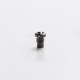 SXK Replacement Bohrung Airflow Insert Air Screw for Flash e-Vapor V4.5 /V4.5S+ RTA - Black, 1.1mm Airhole, 5.03 x 3.86mm (1 PC)