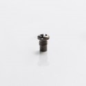 SXK Replacement Bohrung Airflow Insert Air Screw for Flash e-Vapor V4.5 /V4.5S+ RTA - Black, 1.1mm Airhole, 5.03 x 3.86mm (1 PC)