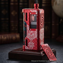 Authentic Veepon Royal V i3 60W DNA60 AIO Box Mod - Red Wing Limited Edition, VW 1~60W, 1 x 18650, For DotAIO tanks, DNA60 Chip