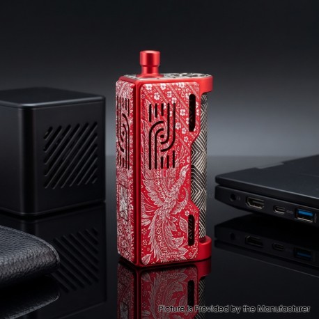 Authentic Veepon Royal V i3 60W DNA60 AIO Box Mod - Phoenix Limited Edition, VW 1~60W, 1 x 18650, For DotAIO tanks, DNA60 Chip