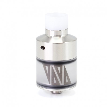 SXK NarTa Style RDTA Rebuildable Dripping Tank Atomizer - Silver, 316 Stainless Steel + PCTG, 3ml, 22mm Diameter
