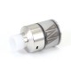 SXK NarTa Style RDTA Rebuildable Dripping Tank Atomizer - Silver, 316 Stainless Steel + PCTG, 3ml, 22mm Diameter