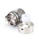 SXK NarTa Style RDTA Rebuildable Dripping Tank Atomizer - Silver, 316 Stainless Steel + PCTG, 3ml, 22mm Diameter