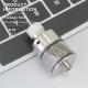 SXK NarTa Style RDTA Rebuildable Dripping Tank Atomizer - Silver, 316 Stainless Steel + PCTG, 3ml, 22mm Diameter