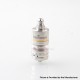 RekaVape Menelaus Polish Style RTA Rebuildable Atomizer - Silver, 316SS + PCTG, 4.0ml, 22mm Diameter