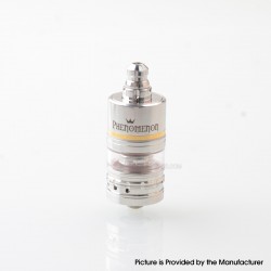 RekaVape Menelaus Polish Style RTA Rebuildable Atomizer - Silver, 316SS + PCTG, 4.0ml, 22mm Diameter