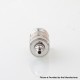 RekaVape Menelaus Polish Style RTA Rebuildable Atomizer - Silver, 316SS + PCTG, 4.0ml, 22mm Diameter