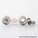 RekaVape Menelaus Polish Style RTA Rebuildable Atomizer - Silver, 316SS + PCTG, 4.0ml, 22mm Diameter