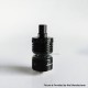 RekaVape Kuma 1.2 Style RTA Rebuildable Tank Atomizer - Black, 316SS + Glass, 4.5ml, 22mm Diameter