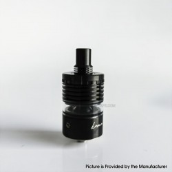RekaVape Kuma 1.2 Style RTA Rebuildable Tank Atomizer - Black, 316SS + Glass, 4.5ml, 22mm Diameter