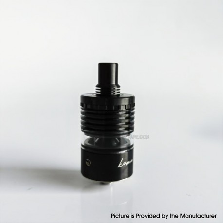RekaVape Kuma 1.2 Style RTA Rebuildable Tank Atomizer - Black, 316SS + Glass, 4.5ml, 22mm Diameter