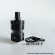 RekaVape Kuma 1.2 Style RTA Rebuildable Tank Atomizer - Black, 316SS + Glass, 4.5ml, 22mm Diameter