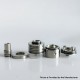 RekaVape Kuma 1.2 Style RTA Rebuildable Tank Atomizer - Black, 316SS + Glass, 4.5ml, 22mm Diameter