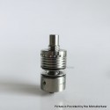 RekaVape Kuma 1.2 Style RTA Rebuildable Tank Atomizer - Silver, 316SS + Glass, 4.5ml, 22mm Diameter
