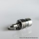 RekaVape Kuma 1.2 Style RTA Rebuildable Tank Atomizer - Silver, 316SS + Glass, 4.5ml, 22mm Diameter