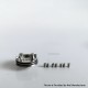 RekaVape Kuma 1.2 Style RTA Rebuildable Tank Atomizer - Silver, 316SS + Glass, 4.5ml, 22mm Diameter