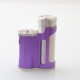 Authentic MECHVAPE Paramour V2 100W VW SBS Box Mod - Silver Purple, VW 5~100W, 1 x 18650 / 21700