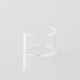 Replacement Long Glass Tank Tube for Flash 4.5S+ Style 22mm RTA - Transparent