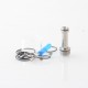 Flash 4.5S+ Style 22mm RTA Rebuildable Tank Atomizer - Blueing, Titanium + Stainless Steel, 22mm Diameter