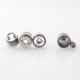 Flash 4.5S+ Style 22mm RTA Rebuildable Tank Atomizer - Silver, Titanium + Stainless Steel, 22mm Diameter