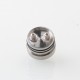 Flash 4.5S+ Style 22mm RTA Rebuildable Tank Atomizer - Silver, Titanium + Stainless Steel, 22mm Diameter