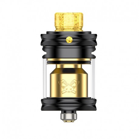 [Ships from Bonded Warehouse] Authentic Hellvape Dead Rabbit Mini RTA Atomizer - Black Gold, 3.5ml, 23.5mm Diameter