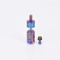 Flash 4.5S+ Style 22mm RTA Rebuildable Tank Atomizer - Stripe Pattern, Titanium + Stainless Steel, 22mm Diameter
