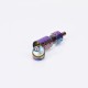 Flash 4.5S+ Style 22mm RTA Rebuildable Tank Atomizer - Stripe Pattern, Titanium + Stainless Steel, 22mm Diameter