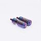 Flash 4.5S+ Style 22mm RTA Rebuildable Tank Atomizer - Stripe Pattern, Titanium + Stainless Steel, 22mm Diameter