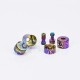 Flash 4.5S+ Style 22mm RTA Rebuildable Tank Atomizer - Stripe Pattern, Titanium + Stainless Steel, 22mm Diameter