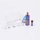Flash 4.5S+ Style 22mm RTA Rebuildable Tank Atomizer - Stripe Pattern, Titanium + Stainless Steel, 22mm Diameter